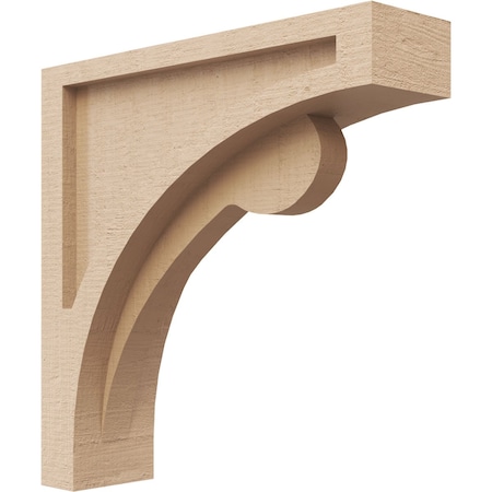 Ekena Millwork 3"W x 12"D x 12"H Thin Viola Rough Cedar Woodgrain TimberThane Corbel, Primed Tan CORUR03X12X12VIORCPR